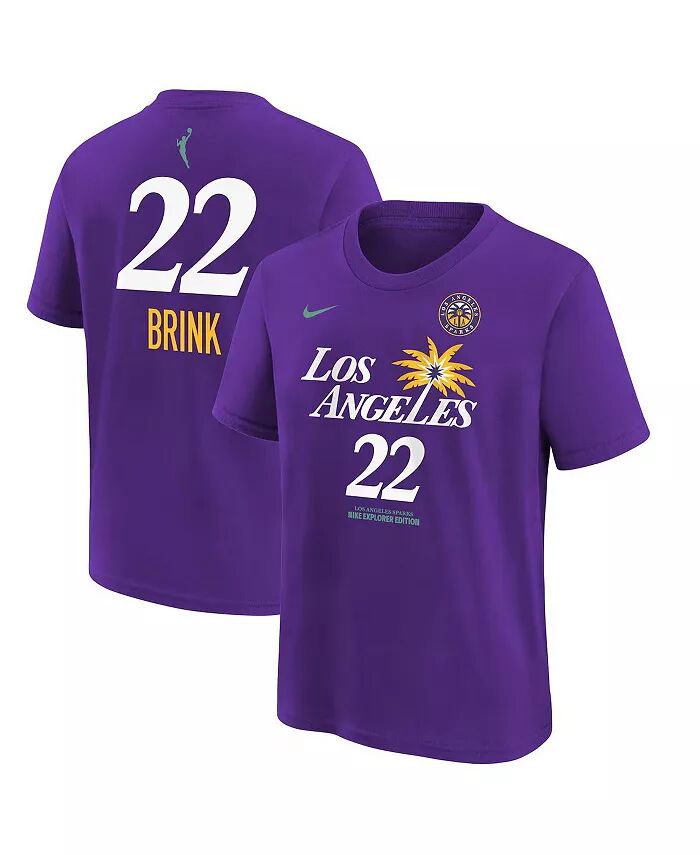 

Футболка Nike Big Boys and Girls Cameron Brink Purple Los Angeles Sparks 2024 WNBA Draft Name Number Outerstuff