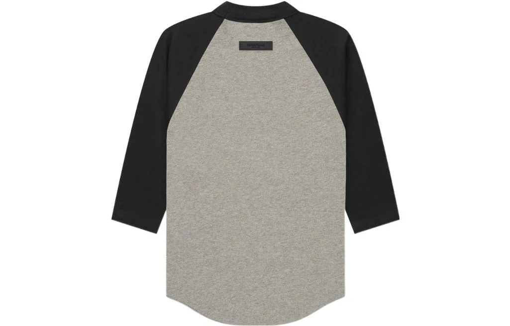 Fear Of God Essentials Футболка SS22 Spring22 Kids с рукавом 3/4 в стиле бейсболки, цвет темный овсяный, размер Oat Kids' — фото 4