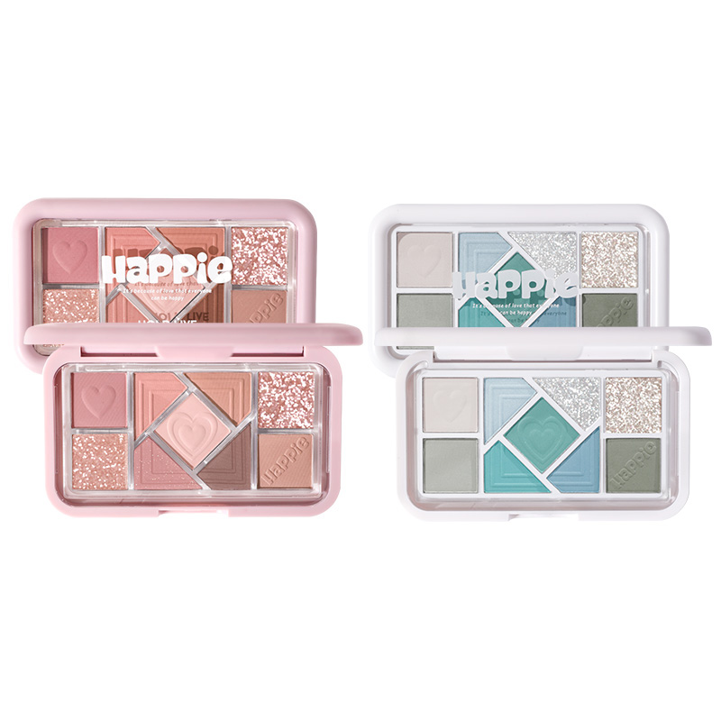 

Hold Live Маленькая розовая палетка с девятью цветами теней для век, легко растушевываются, шиммер, натуральный