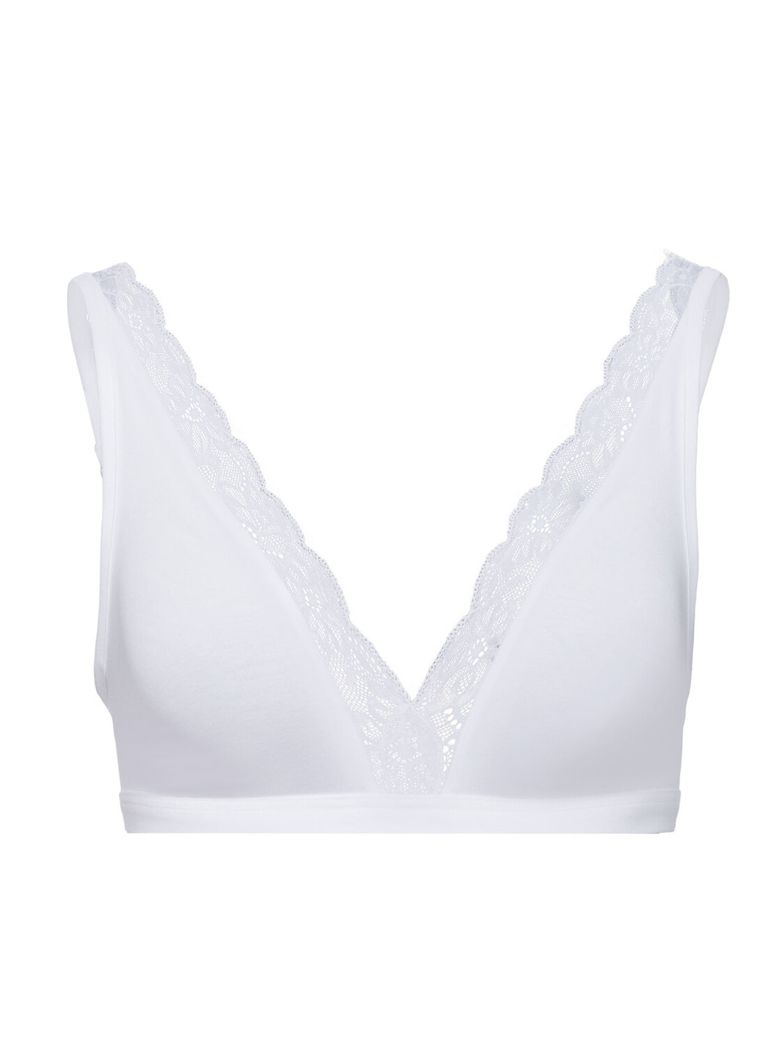 

Бюстгальтер без косточек Hanro Soft Cup BH Cotton Lace, белый