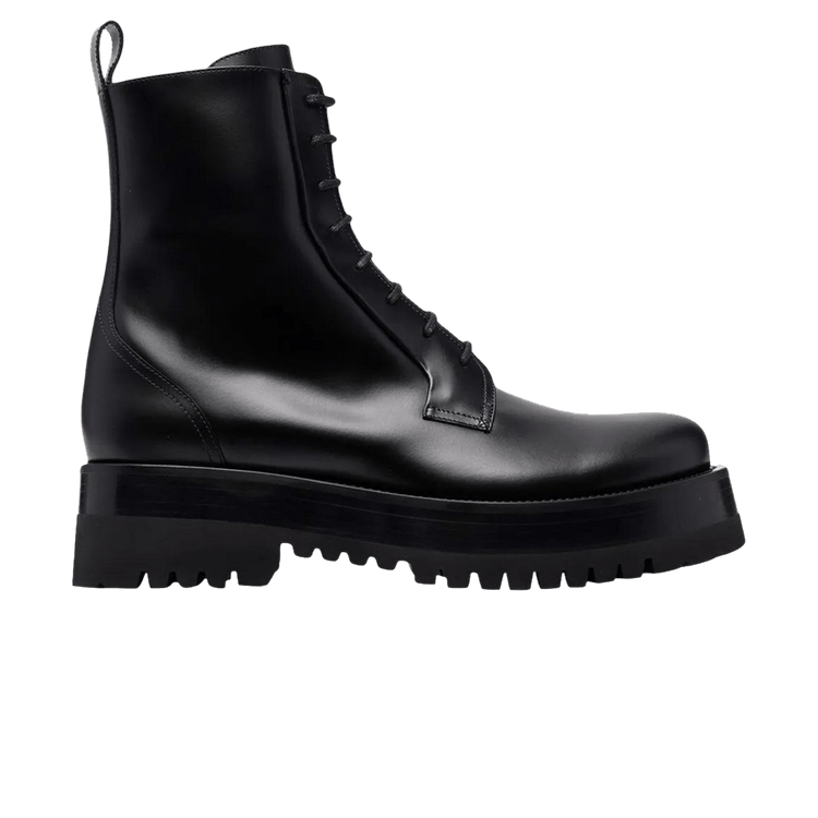 

Ботинки Valentino Valentino Ankle-Length Lace-Up Combat Boot 'Black', черный