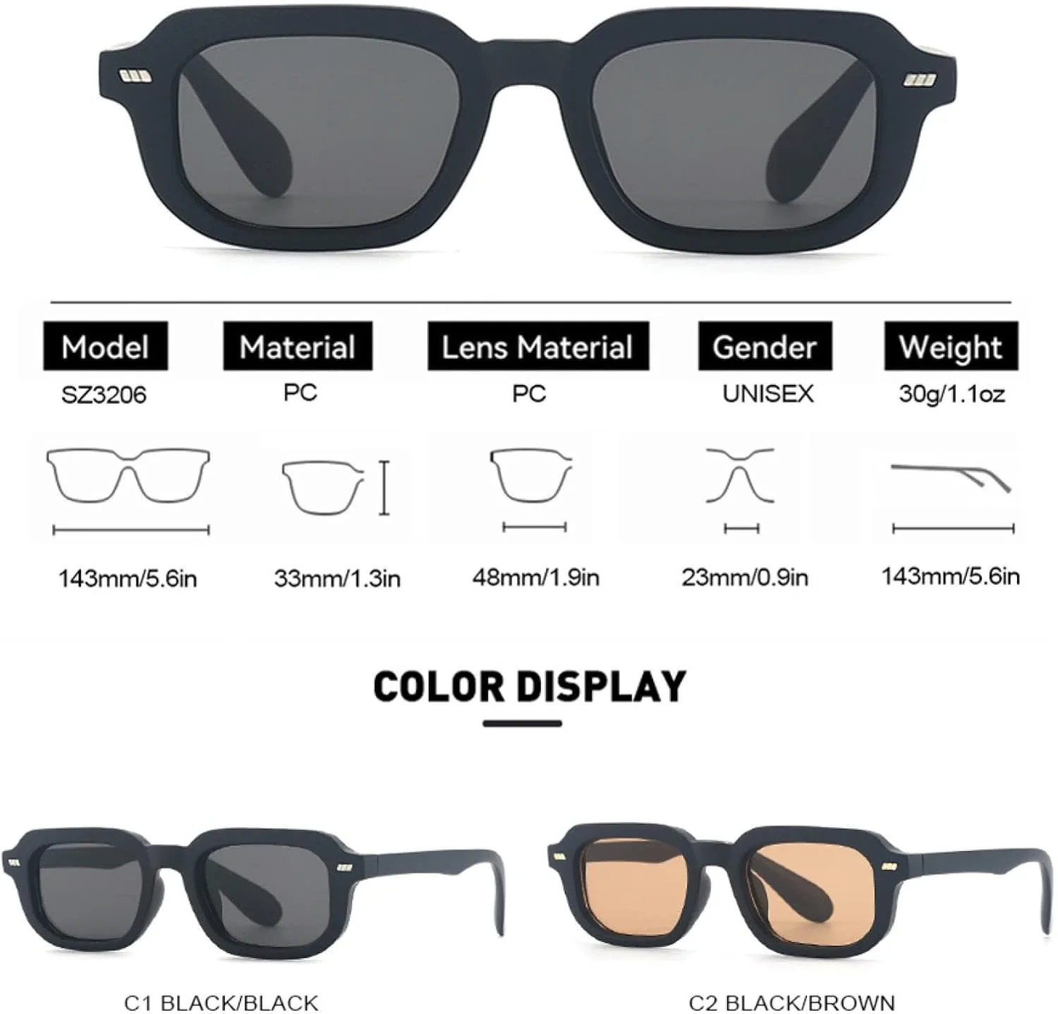 

Классические винтажные солнцезащитные очки для женщин и мужчин в стиле панк, популярные для активного отдыха и вождения, роскошные, красочные TVTBBVV, Black Green