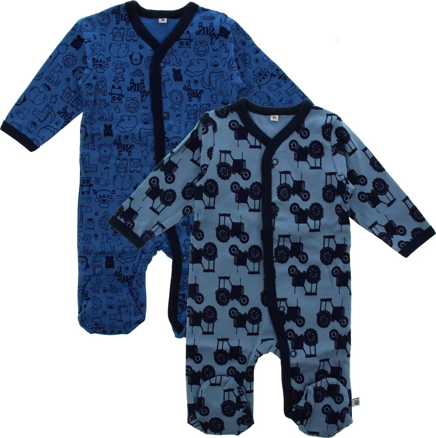Пижама детская хлопковая Pippi Babywear, синий