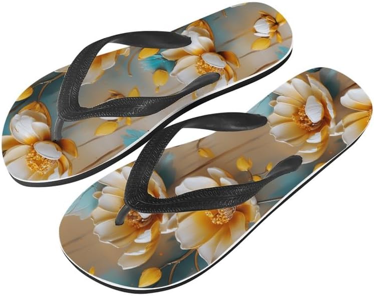 

Сандалии-вьетнамки Semiouray для женщин, геометрический принт, закат, бабочка, обувь для путешествий, удобные тапочки Lotus, сандалии-вьетнамки, Retro Lotus Floral
