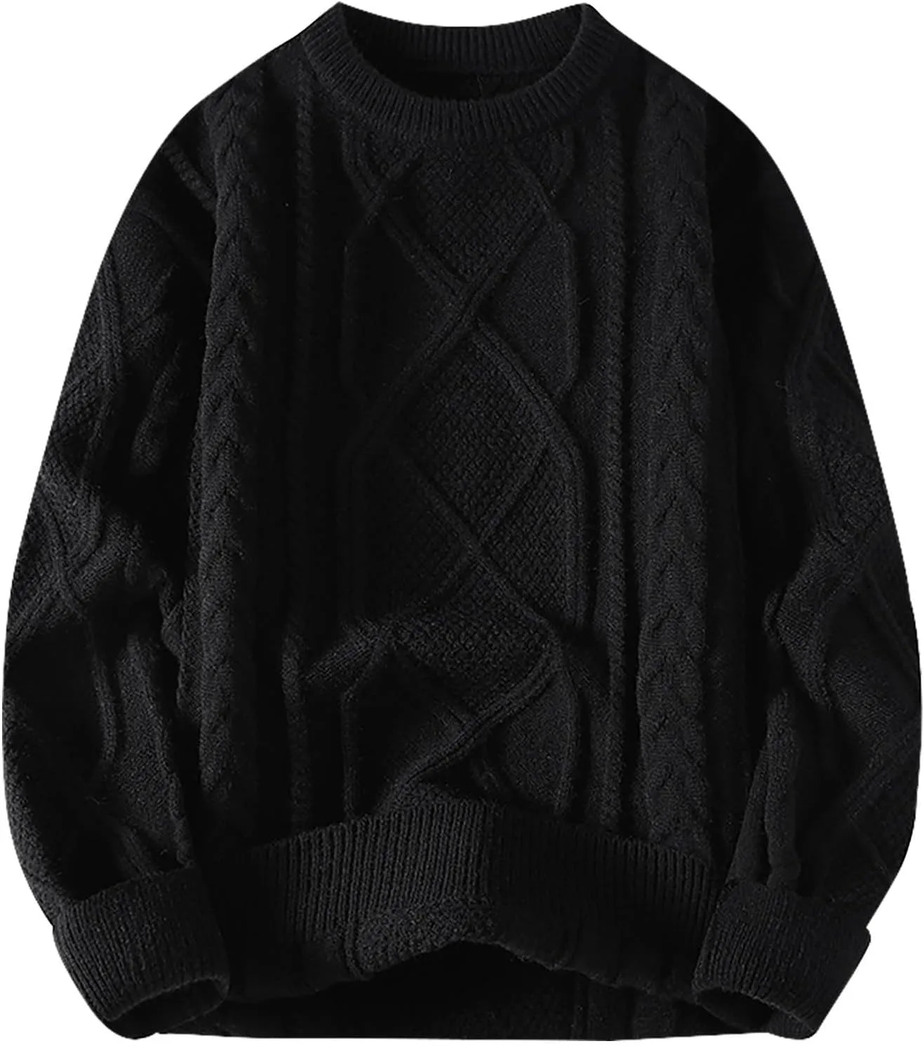 

Мужской свитер с воротником-гольф и длинными рукавами AQAYL