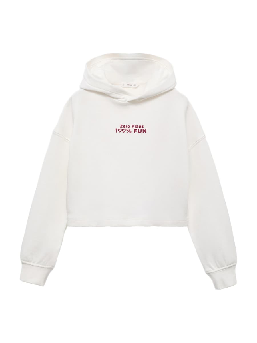 

Толстовка MANGO KIDS FUN, от белого