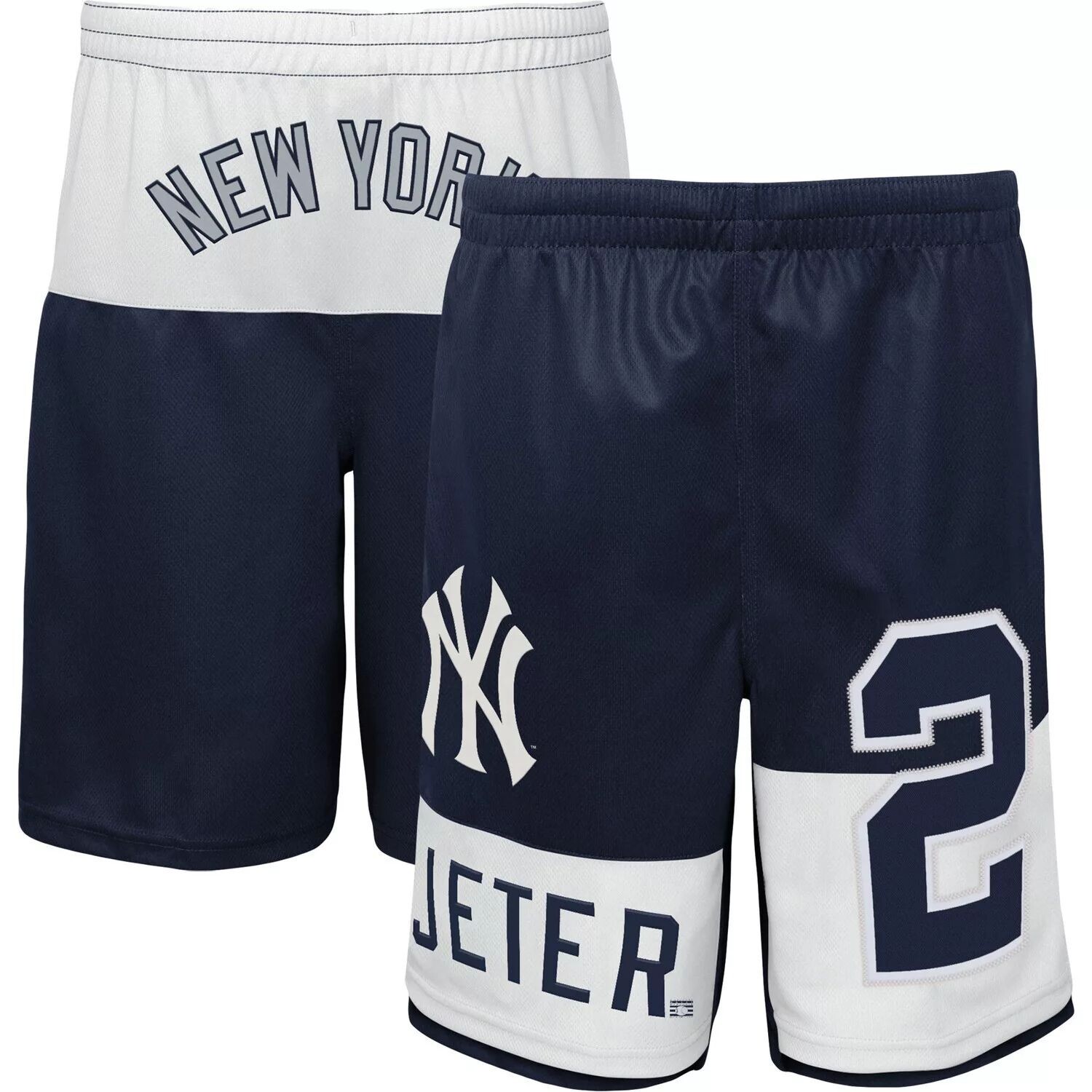 

Молодежные шорты Derek Jeter Navy New York Yankees Pandemonium с именем и номером Outerstuff