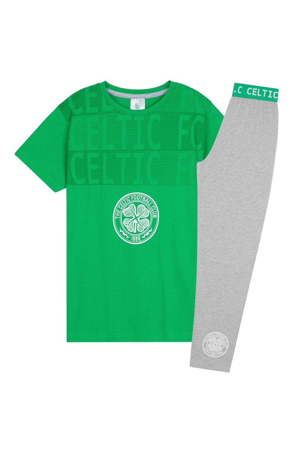 Пижамный комплект для футбольных фанатов, футболка и брюки Celtic FC, мультиколор — фото 4