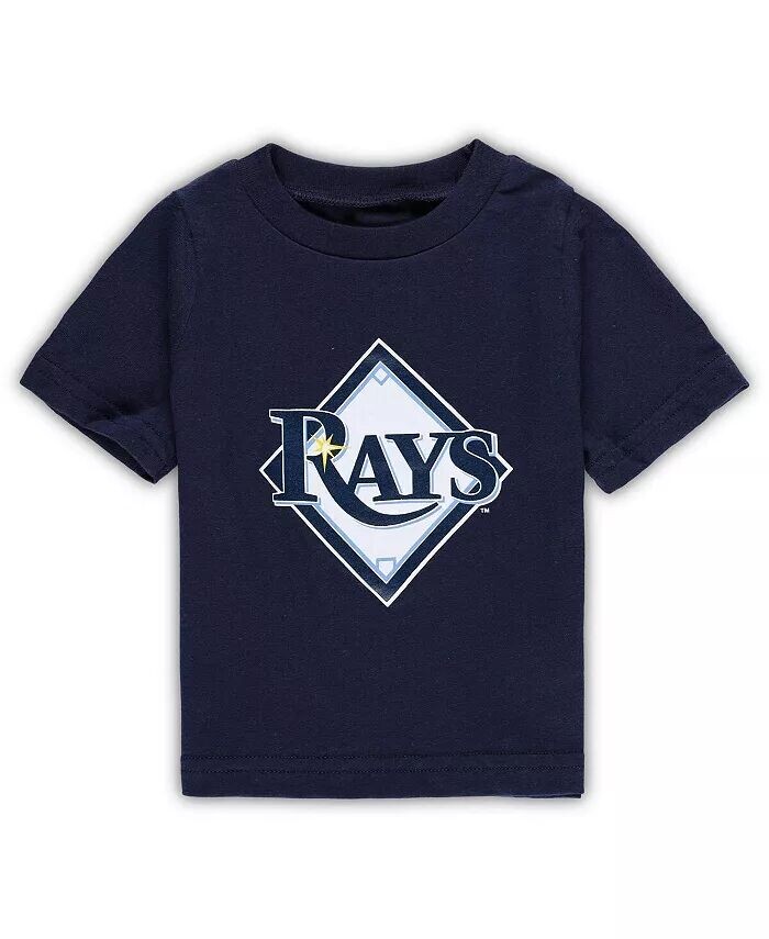 

Темно-синяя футболка с основным логотипом Tampa Bay Rays Team Crew для мальчиков и девочек для младенцев Outerstuff, синий
