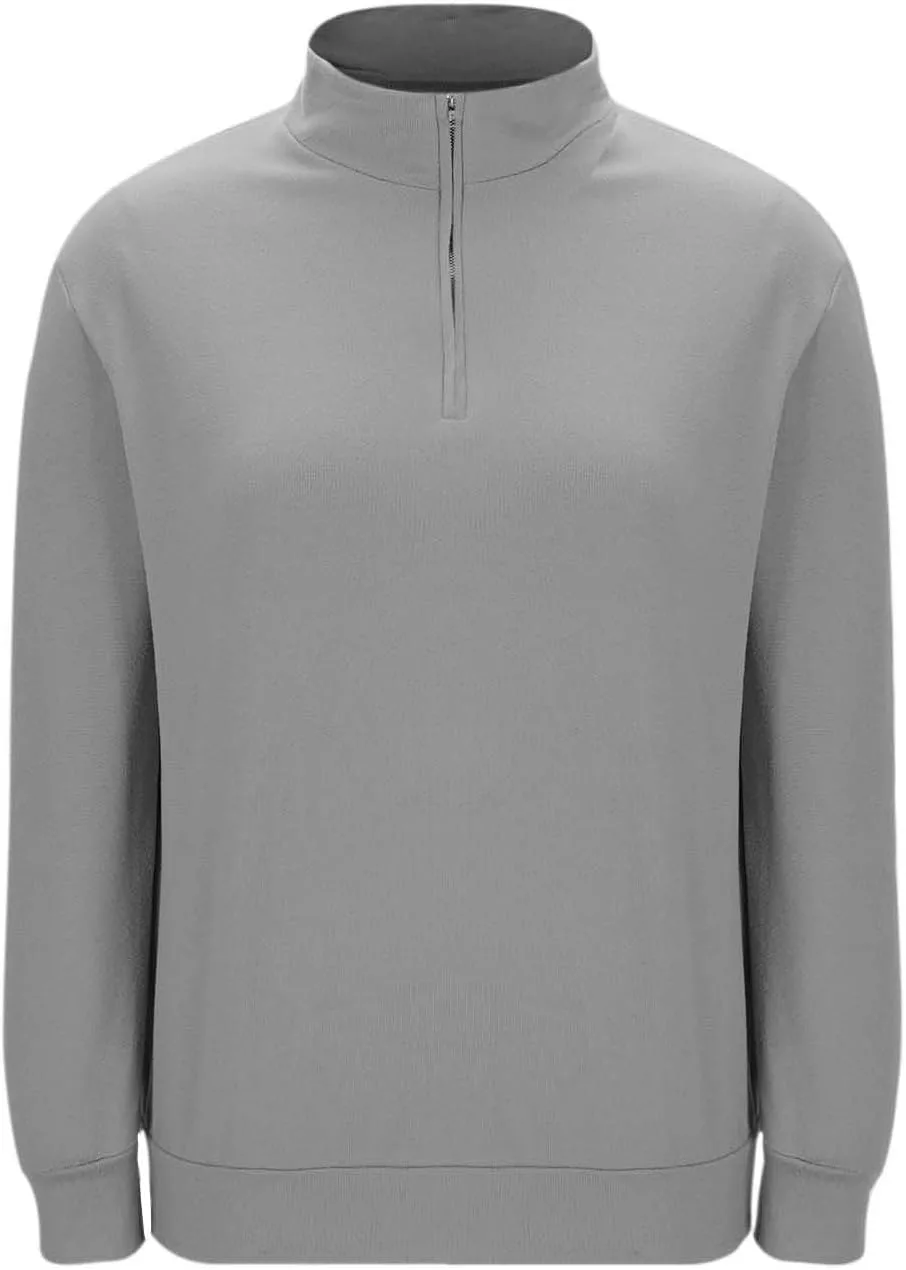 Мужской свитер с воротником-стойкой и молнией на четверть, Slim Fit — фото 4
