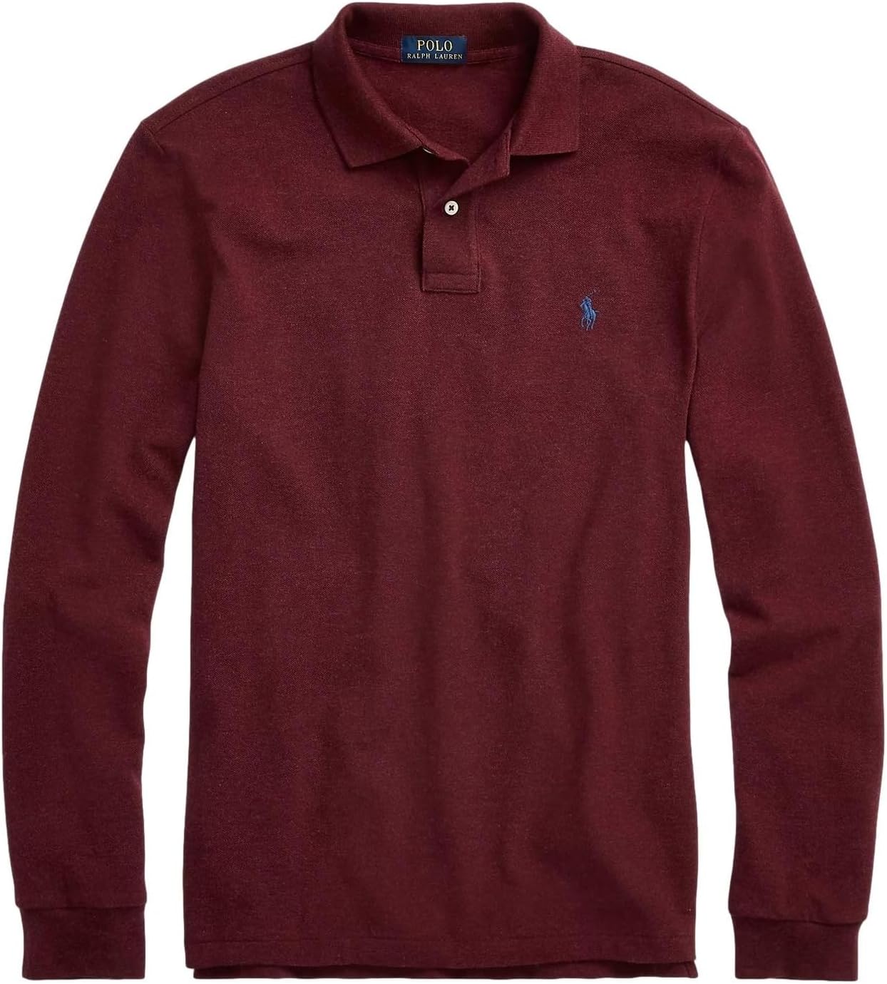 

Polo Ralph Lauren классический крой длинный рукав мягкий поло, Wine Htr, Красный, Polo Ralph Lauren классический крой длинный рукав мягкий поло, Wine Htr