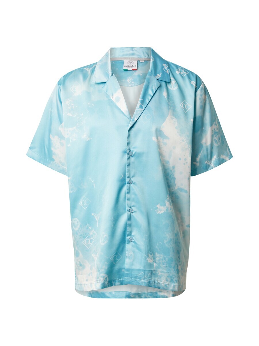 

Повседневная рубашка Carlo Colucci Comfort fit Button Up Shirt, бирюзовый