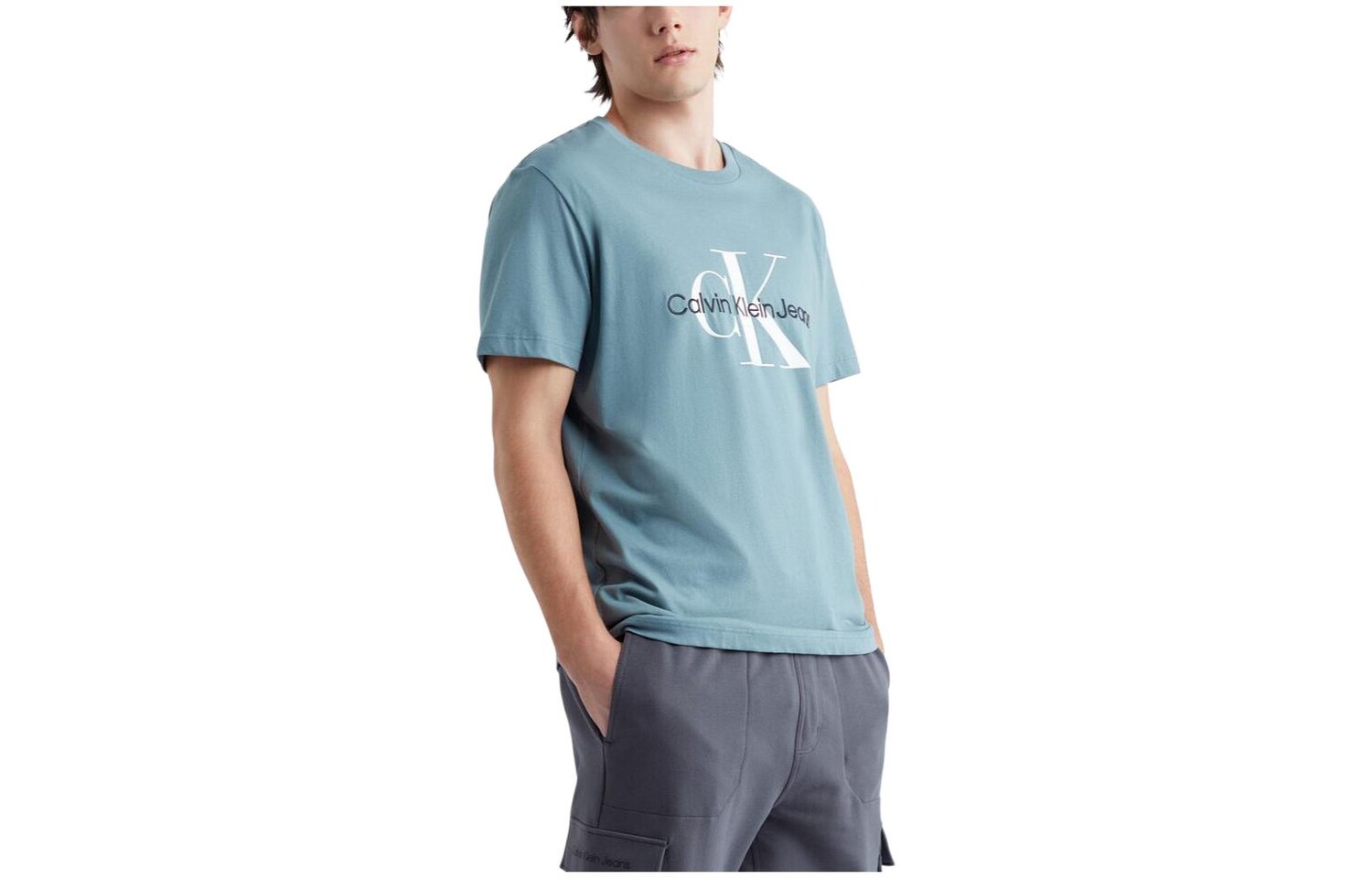 

Футболка мужская Лепрекон синяя Calvin Klein, цвет Leprechaun Blue