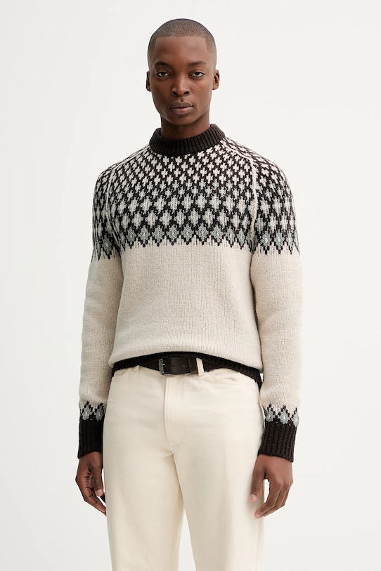 

Свитер из смесовой шерсти Marc O'Polo, бежевый