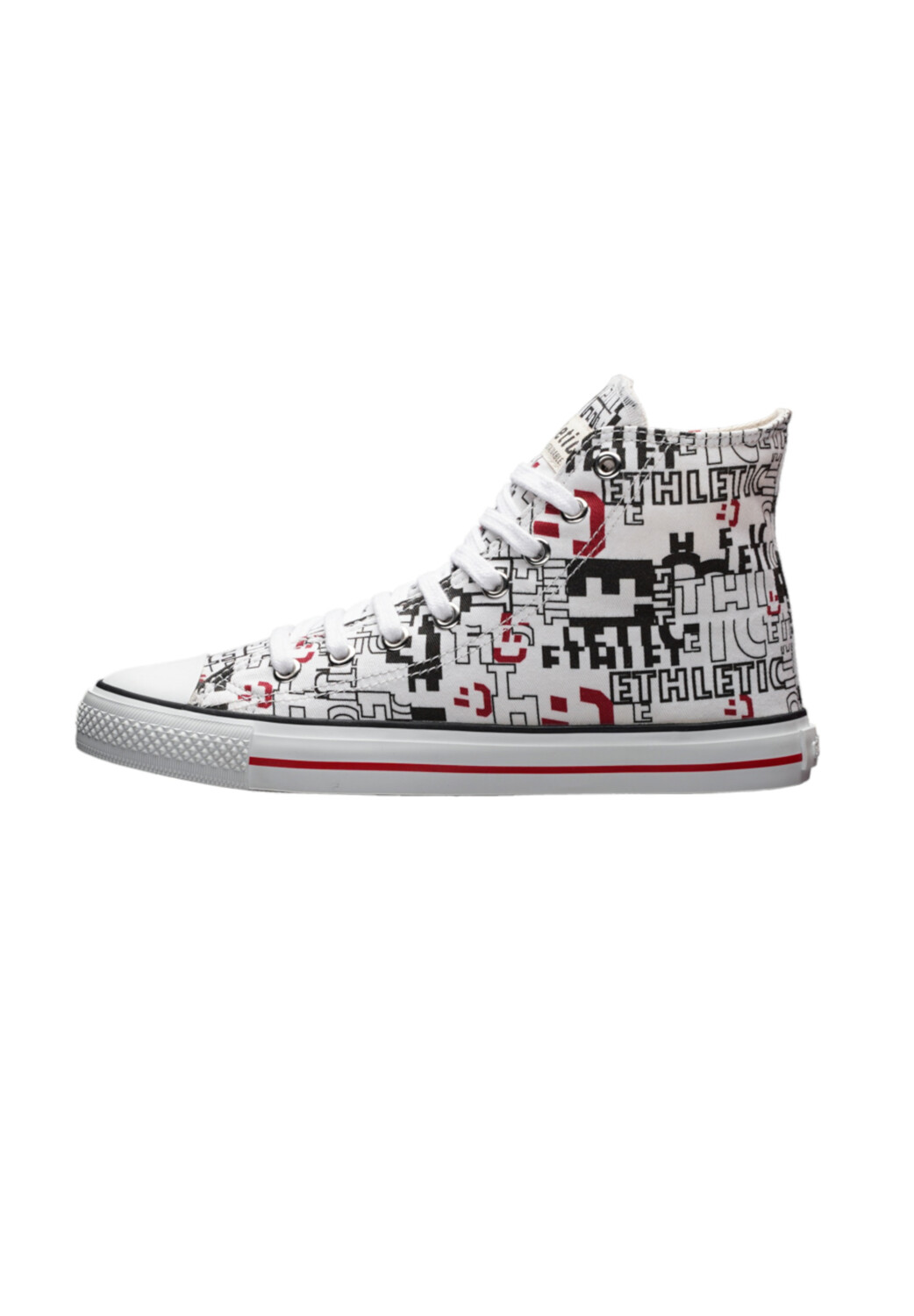 

Кроссовки ethletic Canvas White Cap Hi Cut, цвет Letters White | Just White