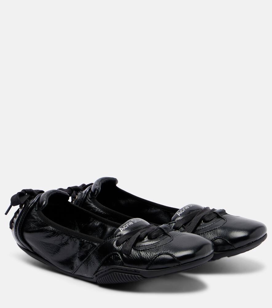 Кожаные балетки Acne Studios, Black