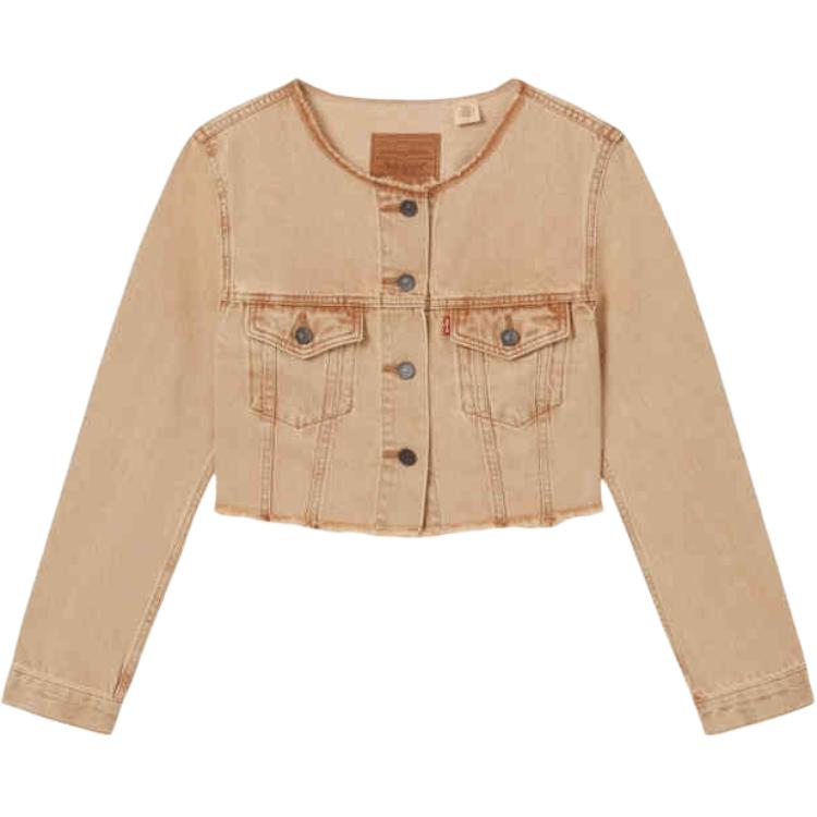 

Levis Женская джинсовая куртка Levi's SS25 светло-коричневая, Light Umber