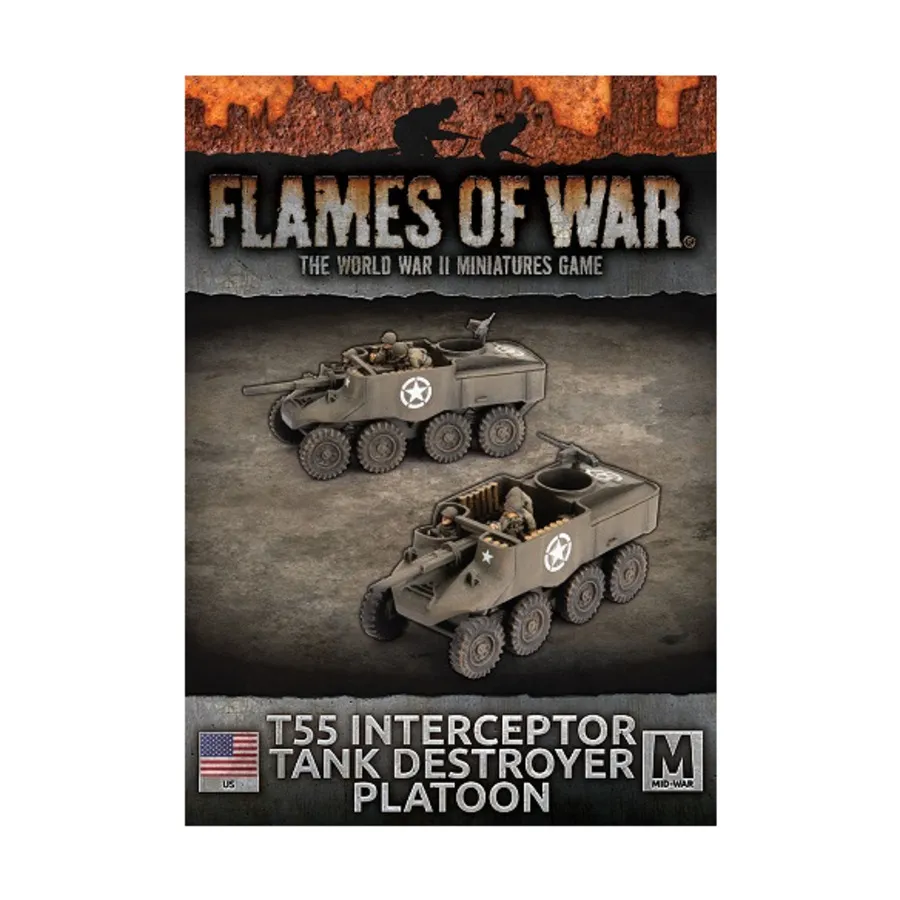 

Взвод истребителей танков-перехватчиков Т55, Flames of War - WWII - United States - Tanks (4th Edition)