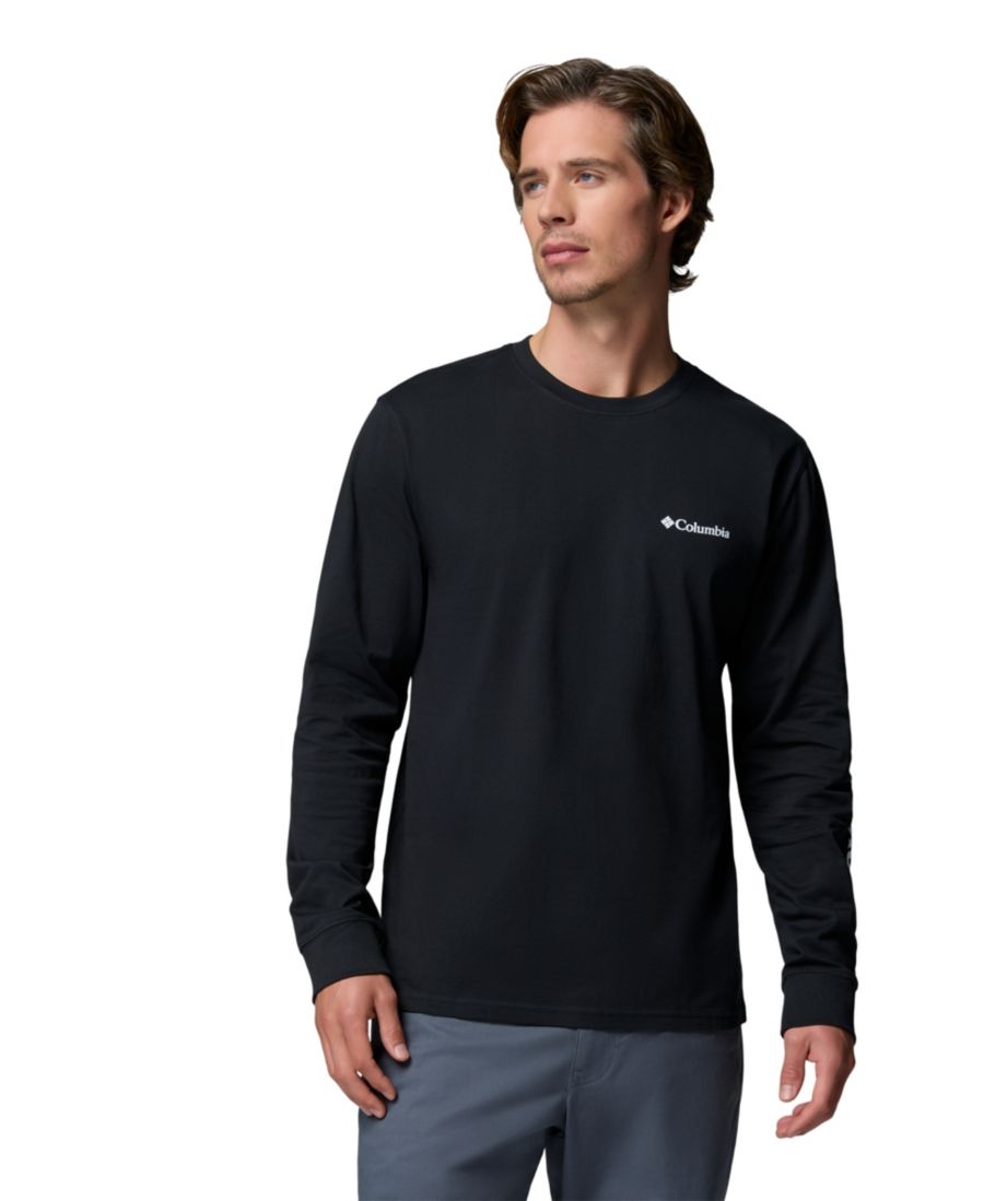 

Мужская футболка с длинными рукавами Fundamental Graphic Columbia, Black, Черный, Мужская футболка с длинными рукавами Fundamental Graphic Columbia, Black