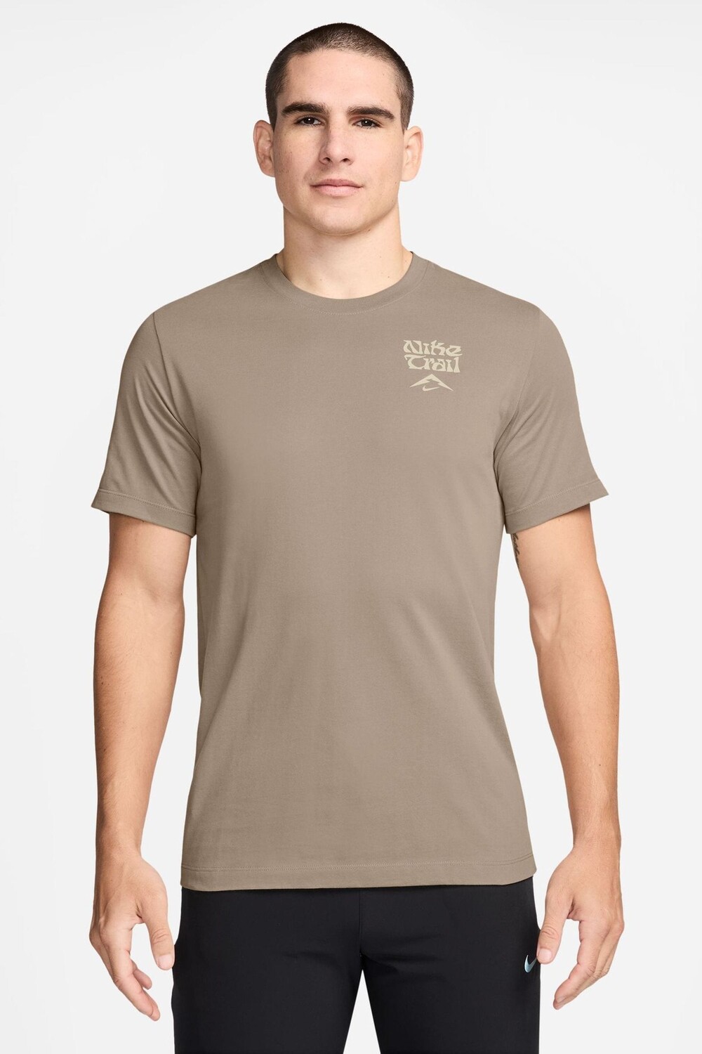 

Футболка для бега Dri Fit Nike, коричневый