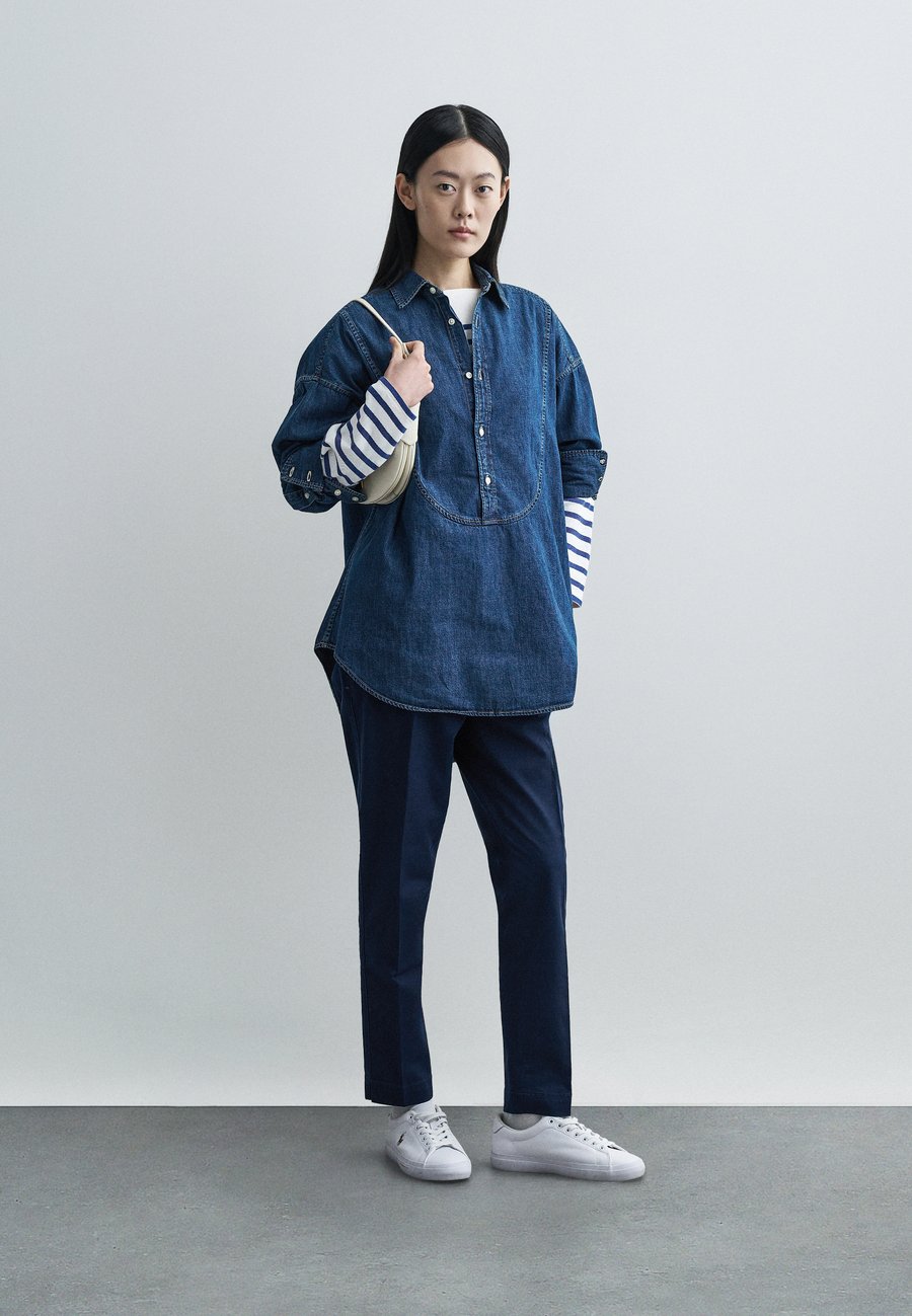 Брюки Polo Ralph Lauren WOVEN STRAIGHT PANTS, Newport Navy/Dark Blue — фото 2