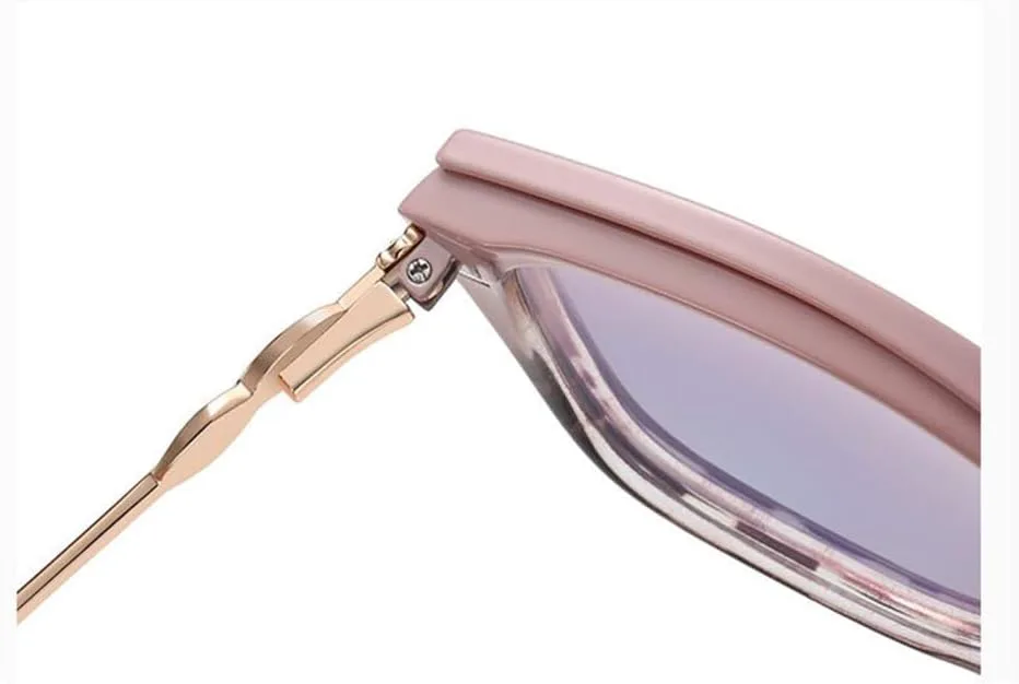 

Женские поляризованные солнцезащитные очки «кошачий глаз» с магнитным креплением, оправа для очков, очки для женщин с защитой от УФ-излучения UV400 LANGSER, Tea