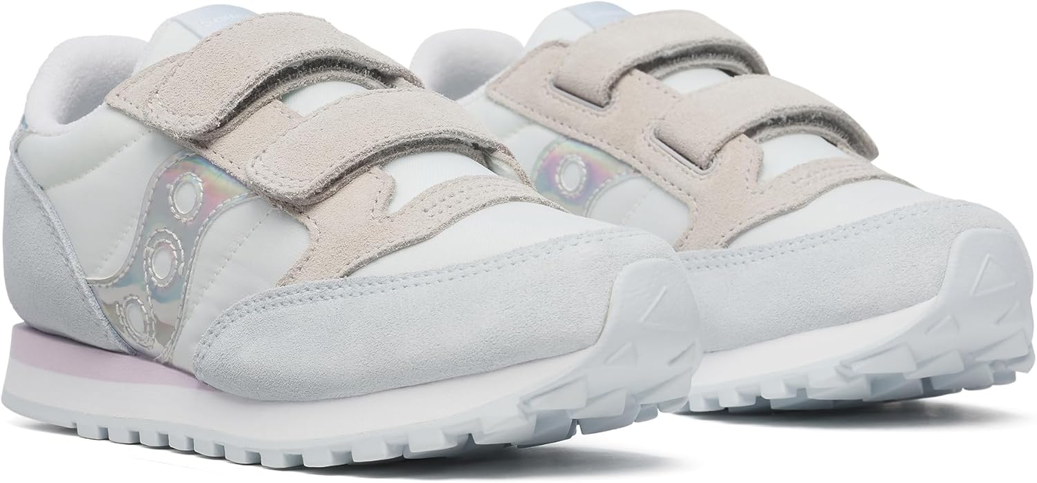 Детские кроссовки Saucony Jazz Double Hook Loop для унисекса, белый/синий — фото 2