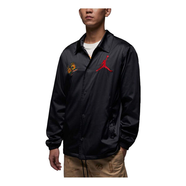 

Куртка Air Jordan Fire Coach Jacket 'Black', черный