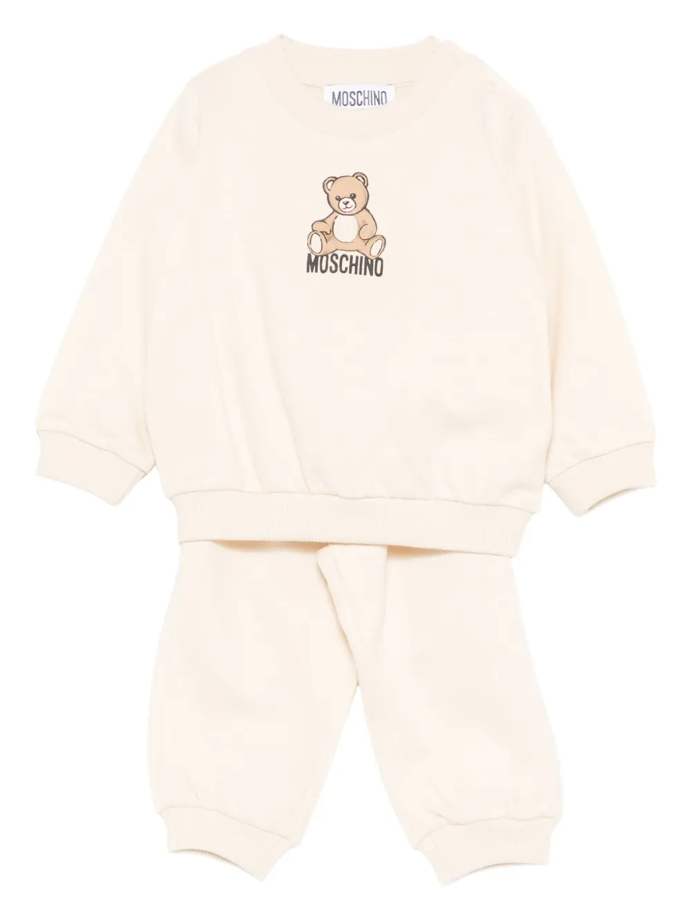 

Спортивный костюм с принтом логотипа Тедди Moschino Kids, нейтральный