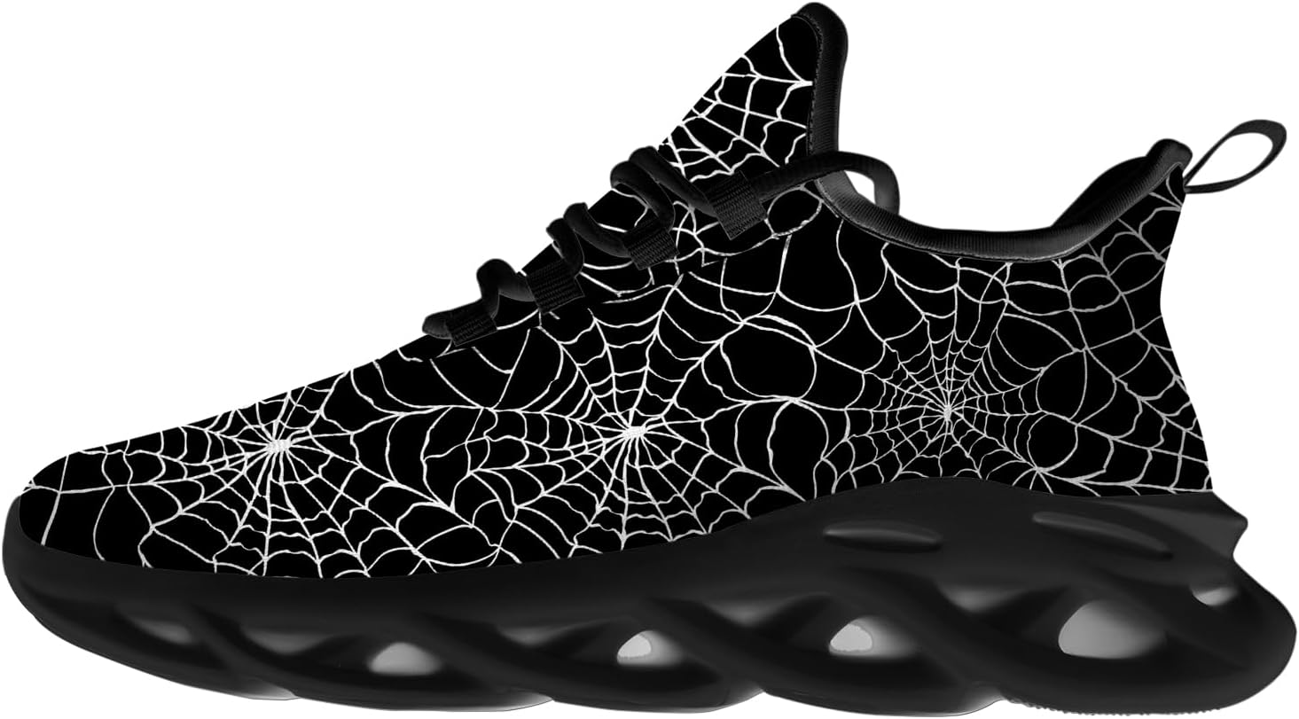 

Кроссовки Ciadoon на Хэллоуин для женщин и мужчин, для бега по дороге, ходьбы и тенниса, дышащие, легкие, подарок для мужчин и женщин, серый