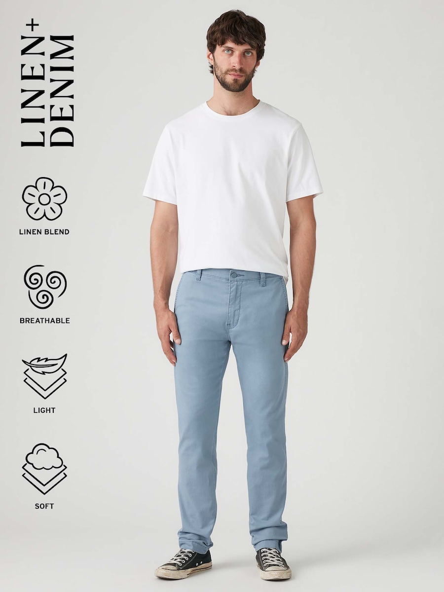 Зауженные брюки-чинос LEVI'S , светло-голубой — фото 3