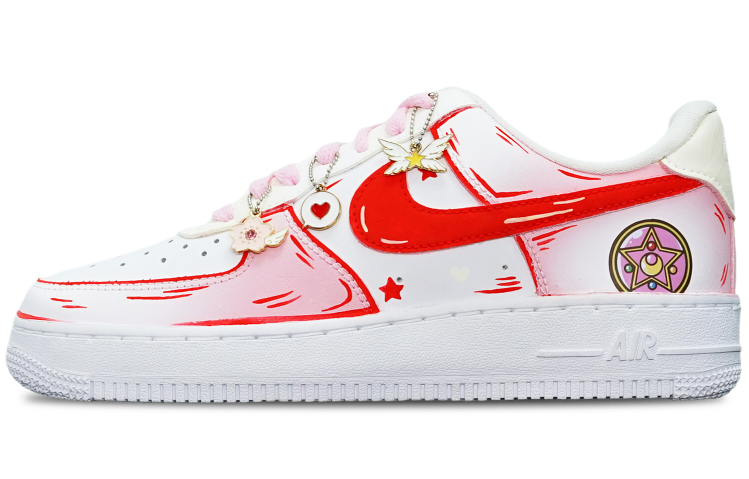 

Кроссовки Nike Air Force 1 Skateboard Shoes Women's Low-Top Pink/White