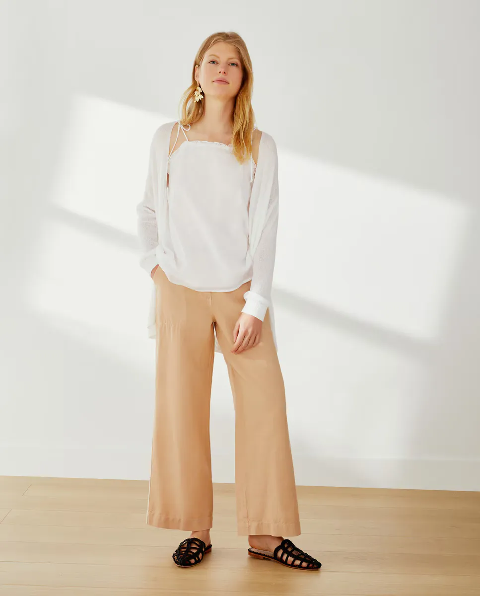 

Женские длинные льняные брюки Southern Cotton, бежевый