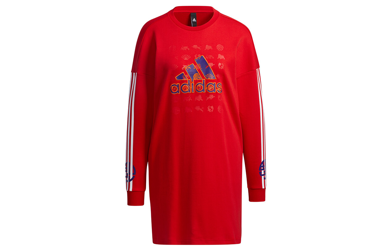 

Женская толстовка CNY Collection, красная Adidas