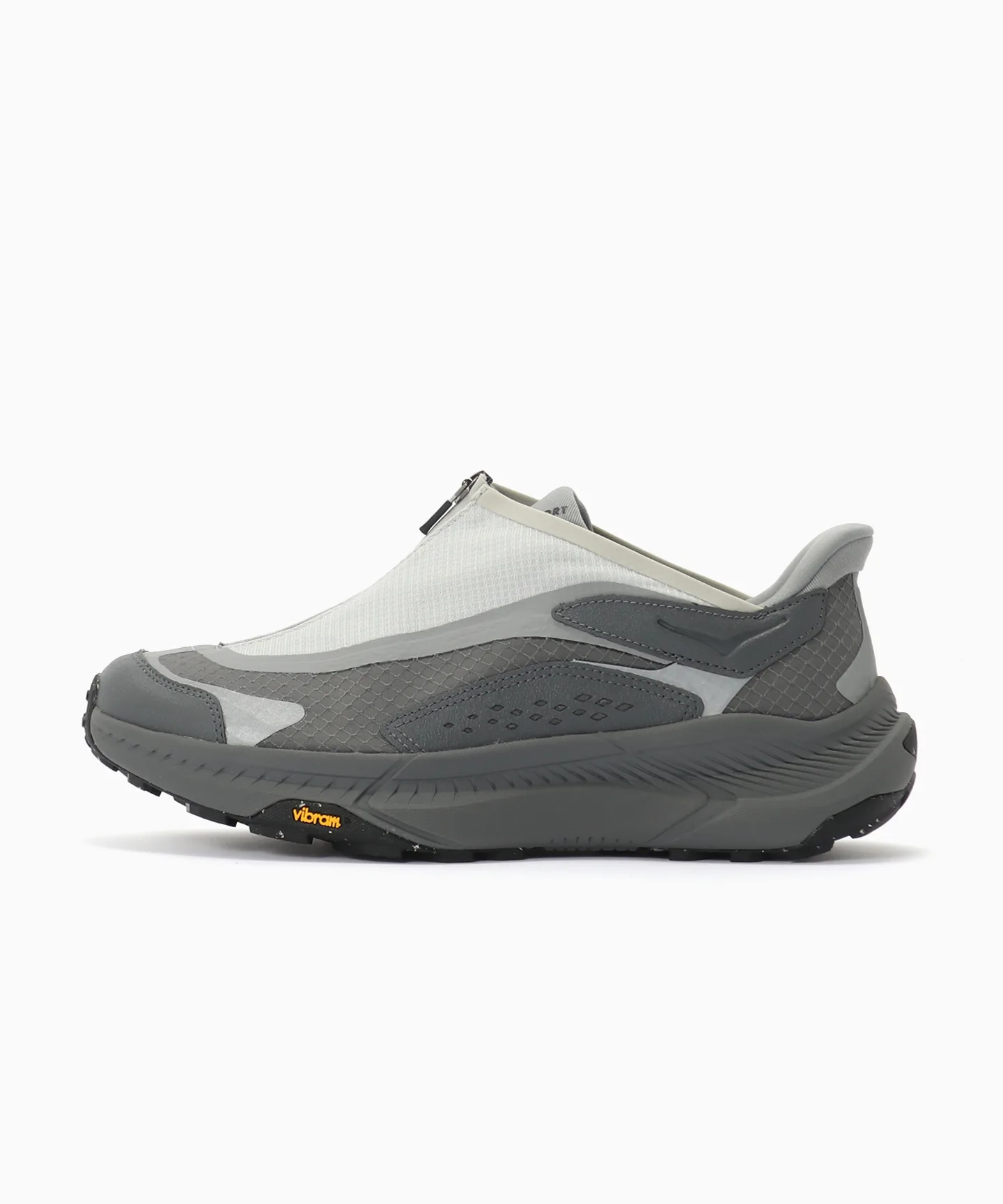 Кроссовки HOKA Project Transport zip closure синтетические чёрно-серые