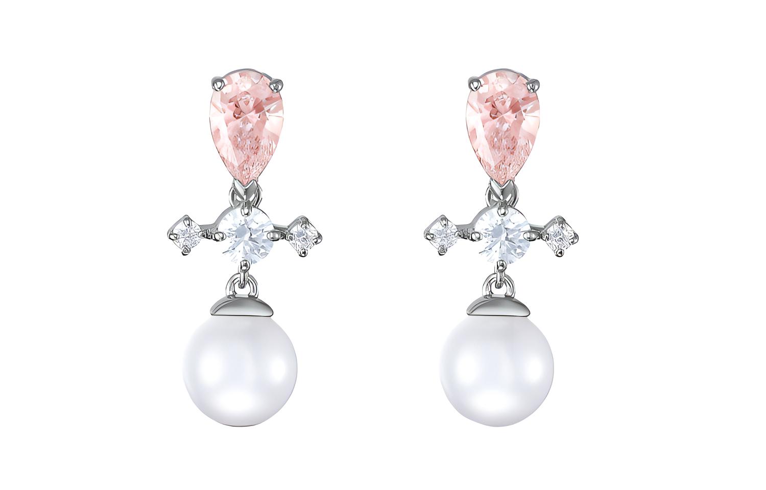 

Swarovski Серьги Attract Soul Crystal Pearl для женщин, розовые