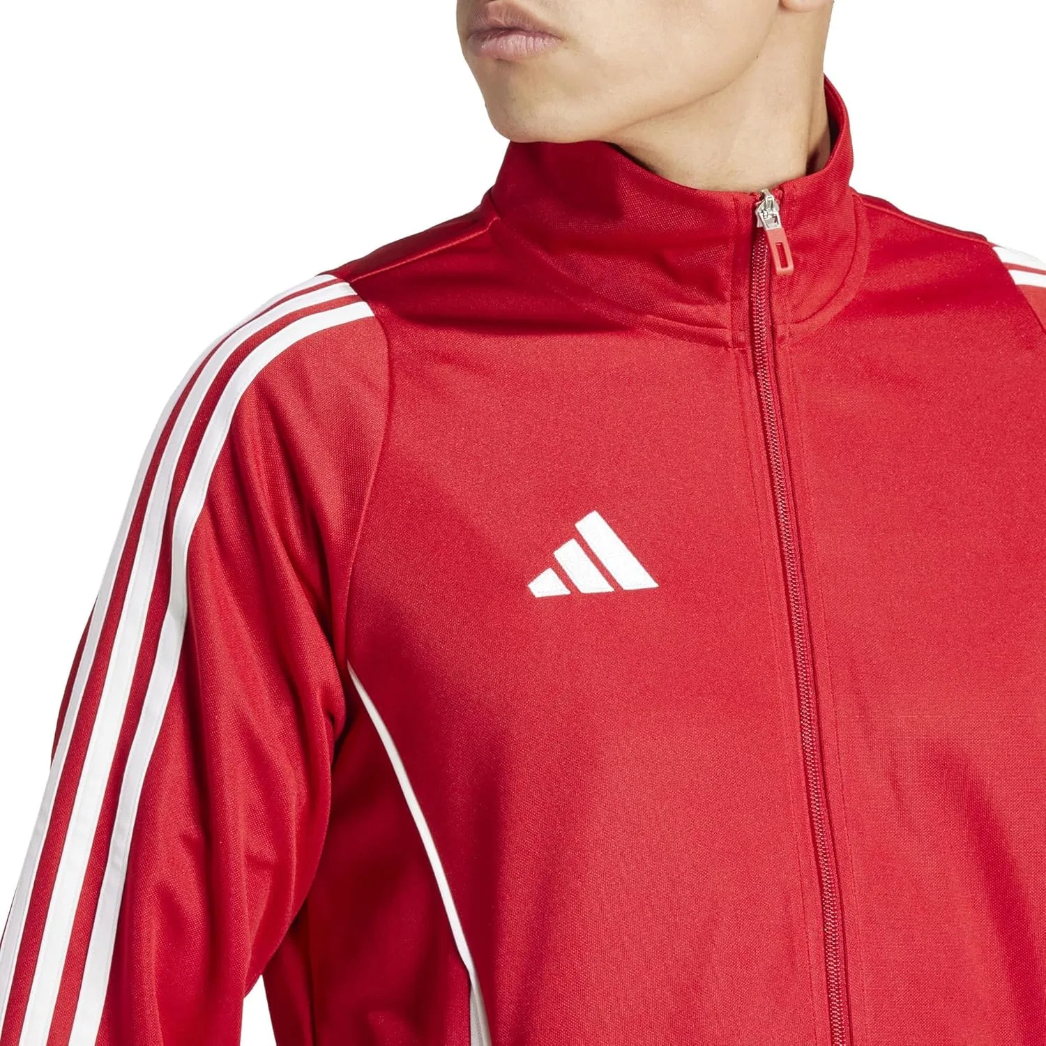 Тренировочная куртка для футбола, adidas, Team Power Red/White — фото 3