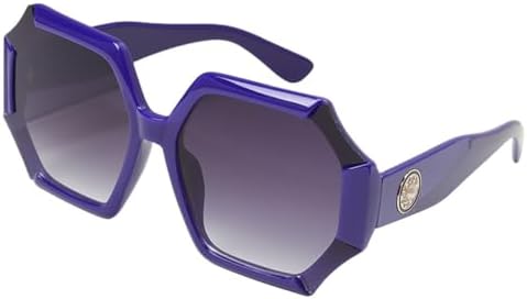 

Ретро-солнцезащитные очки большого размера 2027 года для женщин и мужчин, модные очки унисекс, стильные солнцезащитные очки с защитой от УФ-излучения UV400 MTZJH, Blue Gray