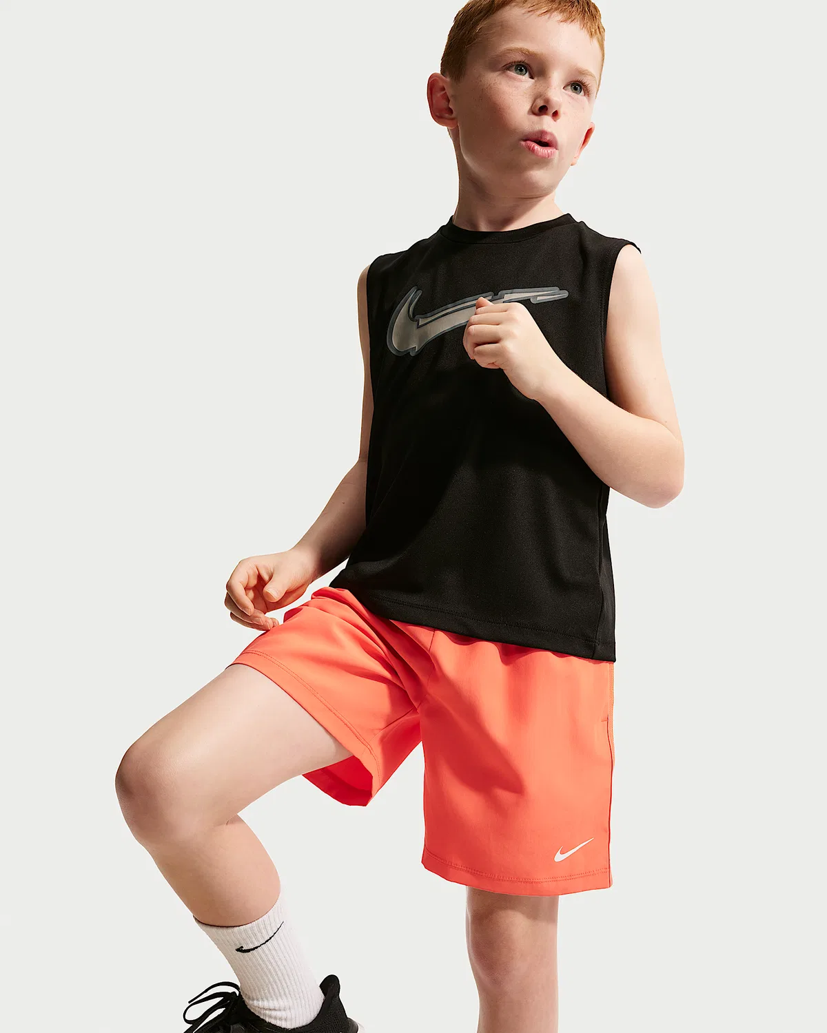 Детские шорты Nike Dri-FIT Icon Woven, Turf Orange — фото 4