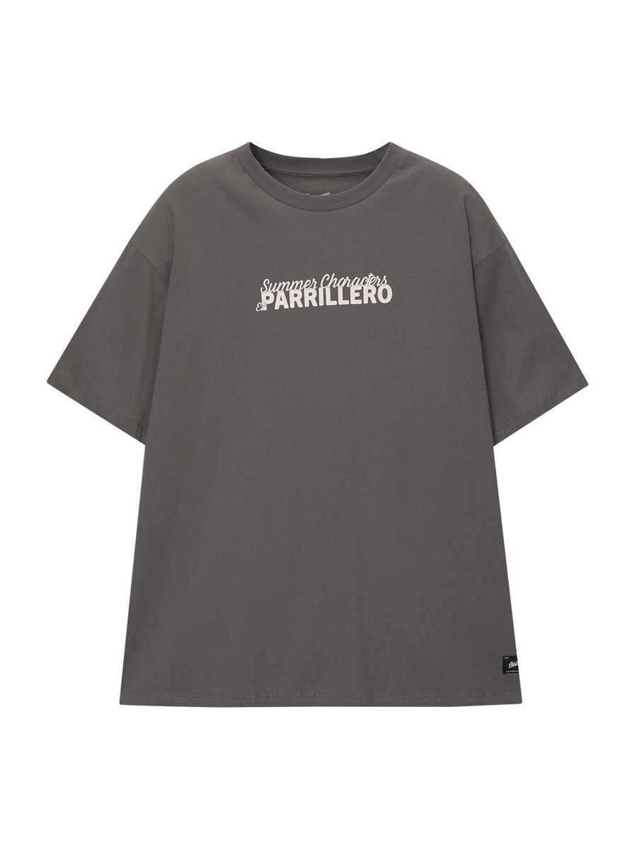 

Рубашка Pull&Bear, темно-серый