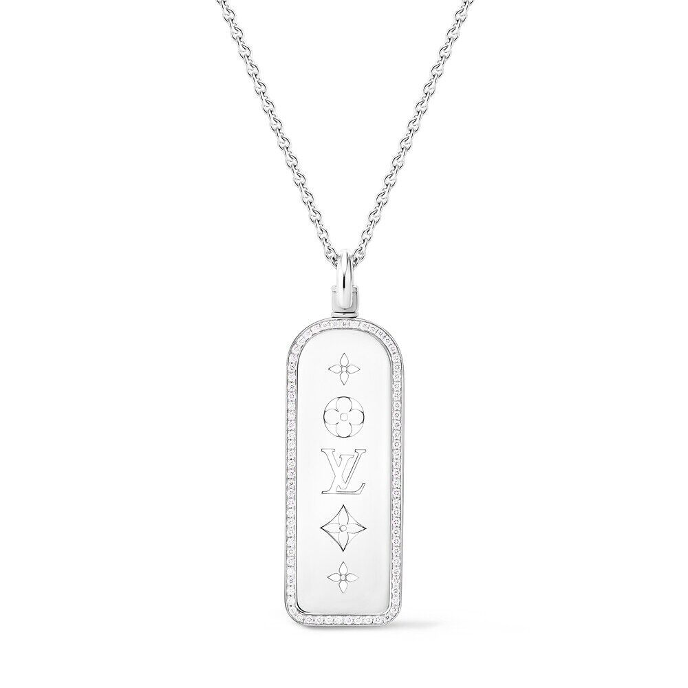 

Подвеска Les Gastons Vuitton Large Tag, белое золото и бриллианты Louis Vuitton, золотой