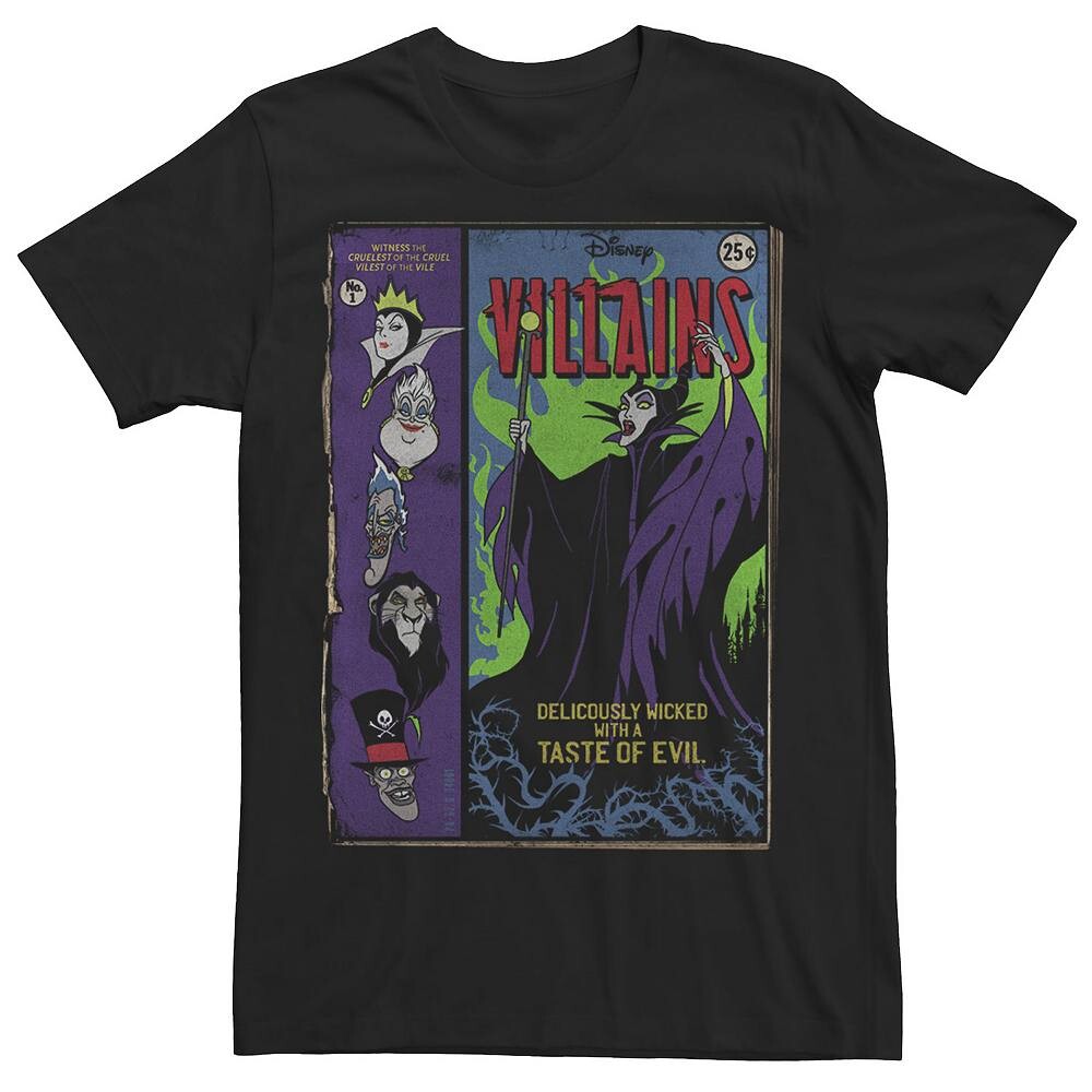 

Мужская футболка Disney's Villains Deliciously Wicked Comics, черный
