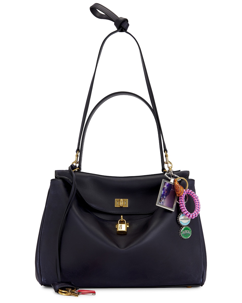 

Средняя сумка Rodeo с верхней ручкой Balenciaga, Marine Blue