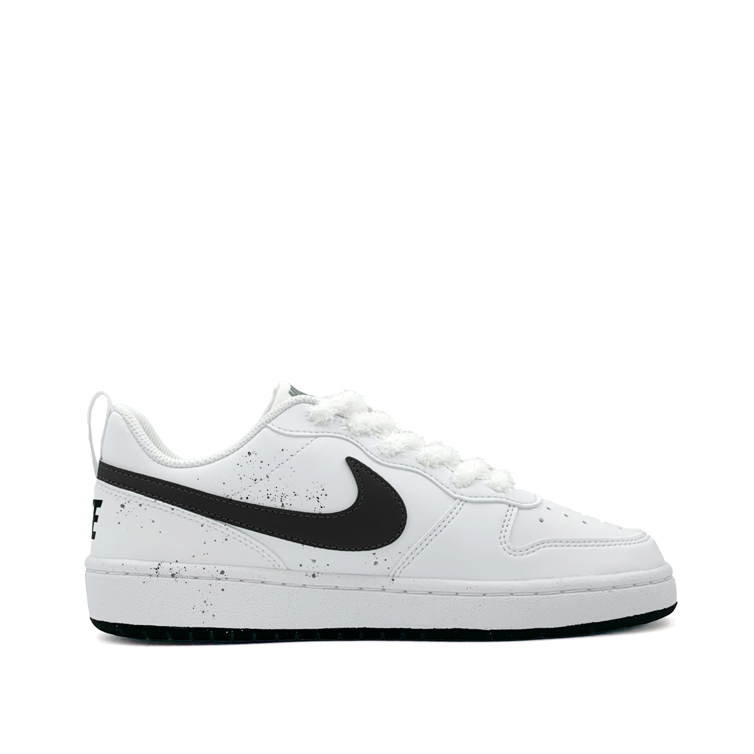 Nike Кроссовки для скейтбординга Court Borough Shake And Listen To The Mountain Moon Low top для детей черно-белые — фото 3