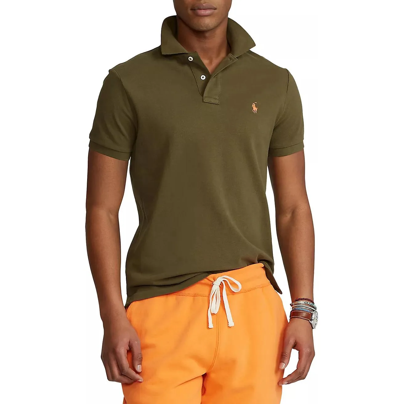 Polo Ralph Lauren Поло мужское зеленое — фото 4