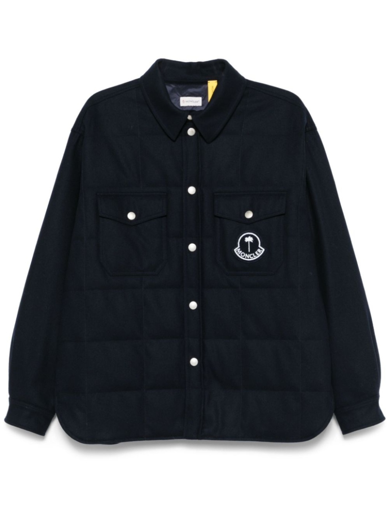 

Palm Angels x Moncler фланелевая куртка-рубашка, синий