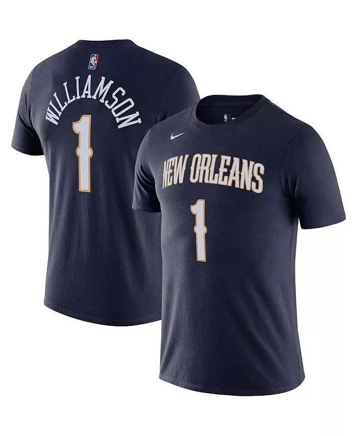 

Мужская футболка Zion Williamson Navy New Orleans Pelicans Diamond Icon с именем и номером Nike