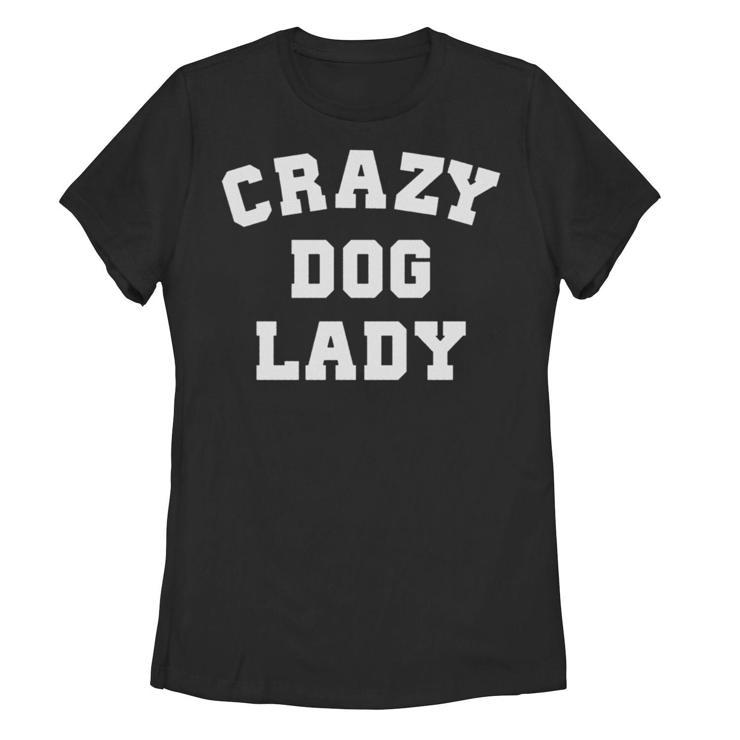

Футболка с рисунком Crazy Dog Lady для юниоров, черный