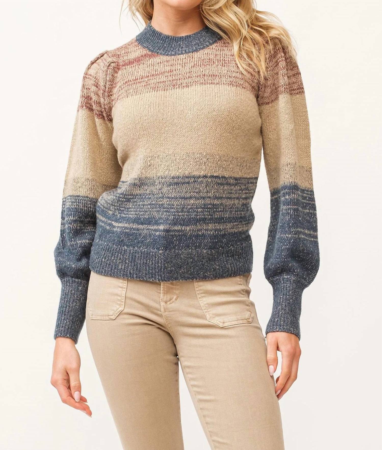 

Свитер Agnes с круглым вырезом и длинными рукавами в бирюзовом цвете DEAR JOHN DENIM