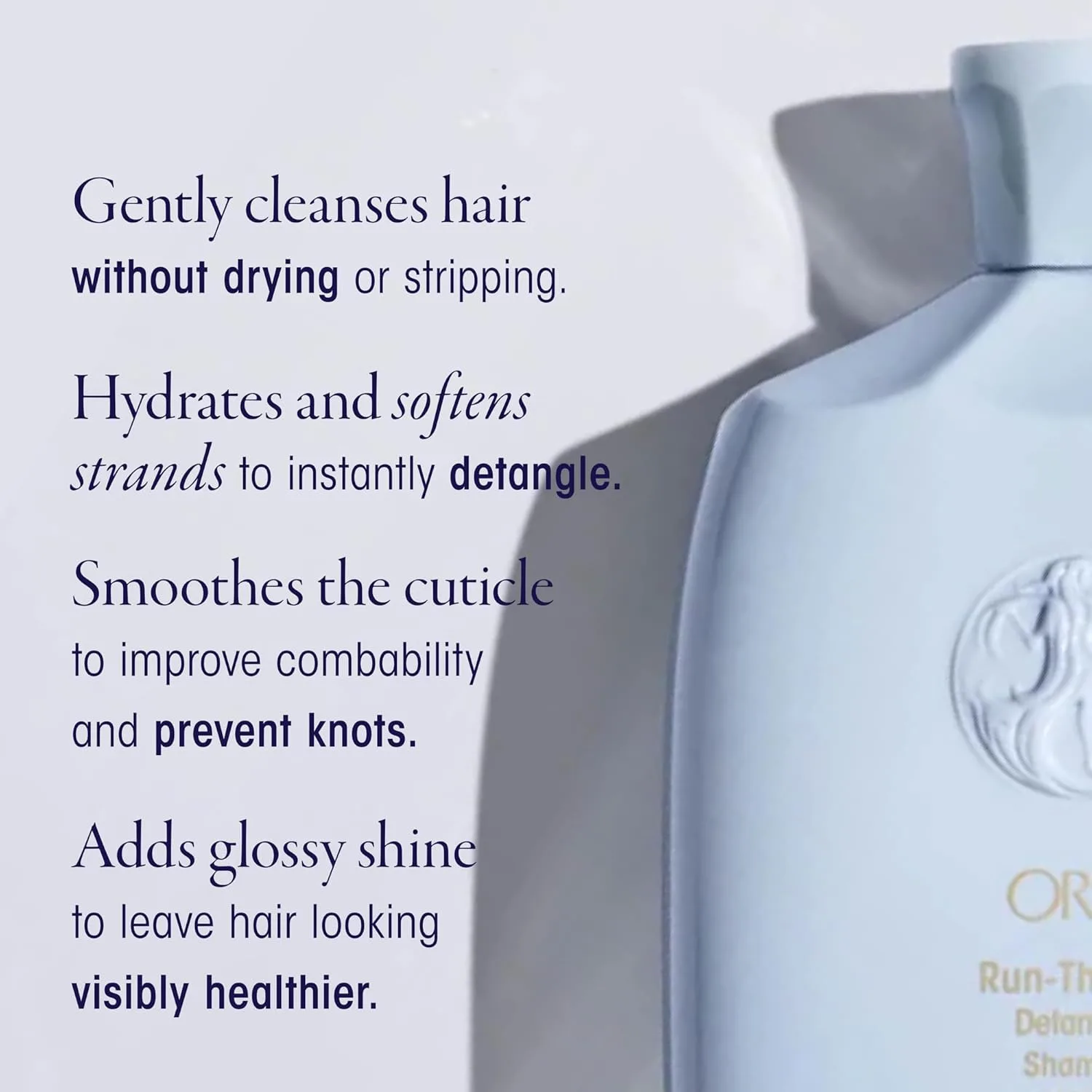 Oribe Run-Through Detangling Shampoo - увлажняет и смягчает волосы, мгновенно распутывает, облегчает расчесывание, предотвращает спутывание, для всех типов волос, 250 мл — фото 2